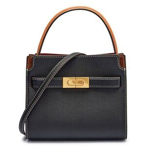 Tory Burch Petite Lee Radziwill Double Crossbody Bag – Black